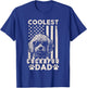 Coolest Cockapoo Dad Vintage American Flag Funny Fathers Day T-Shirt - T-Shirt | Royal