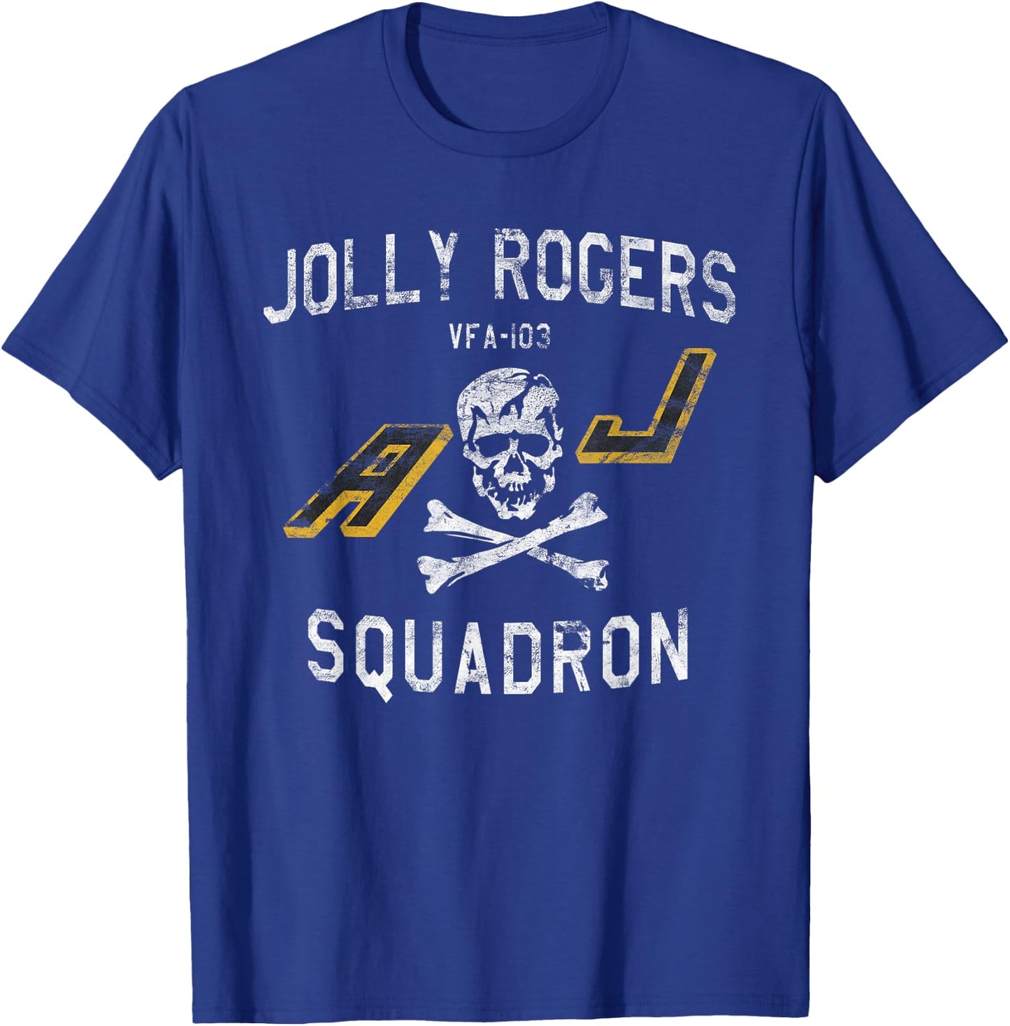 Jolly Rogers Strike Fighter Squadron VFA-103 Vintage T-Shirt - T-Shirt | Royal