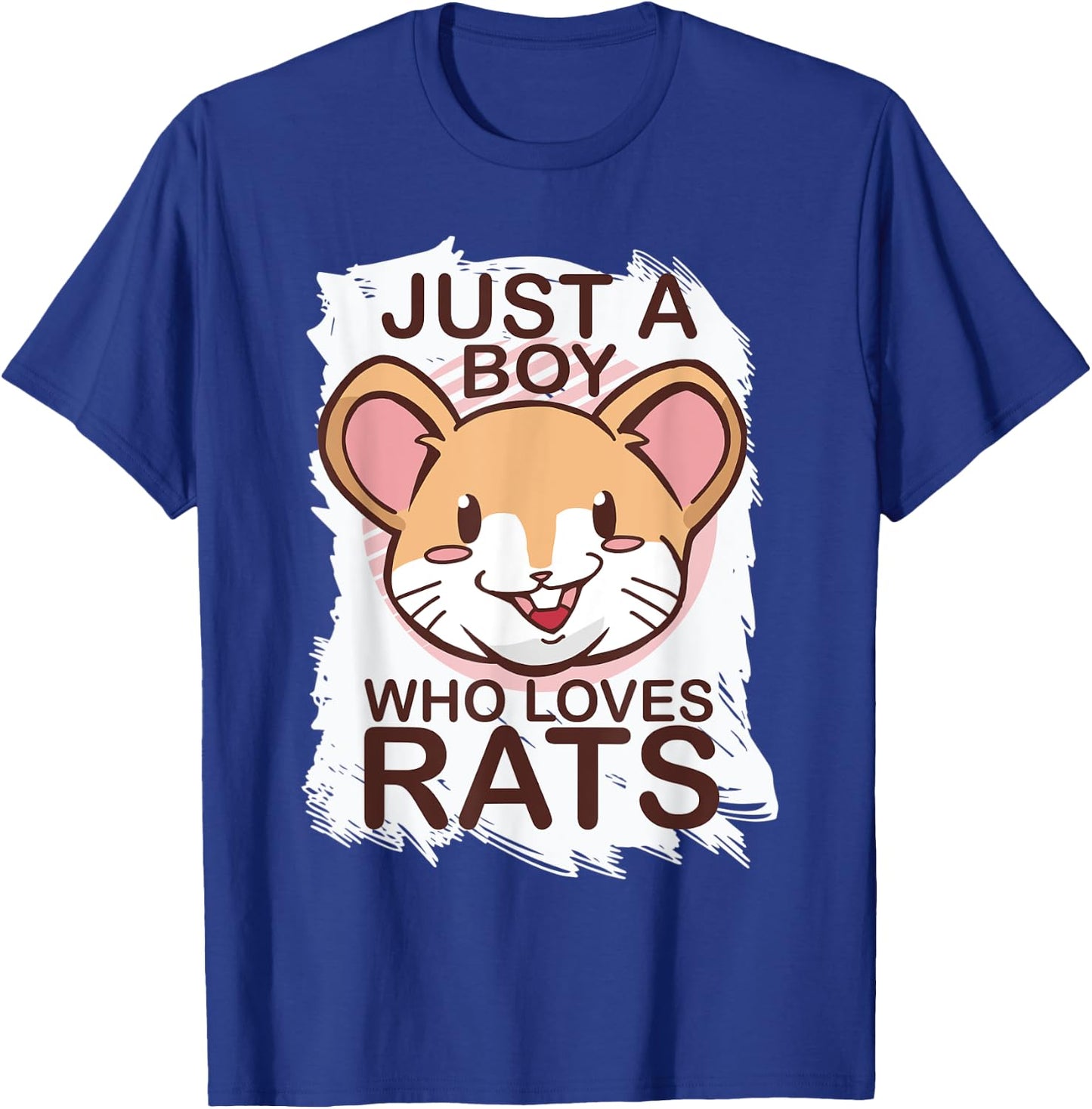 Just A Boy Who Loves Rats Rat Lover Gift T-Shirt - T-Shirt | Royal