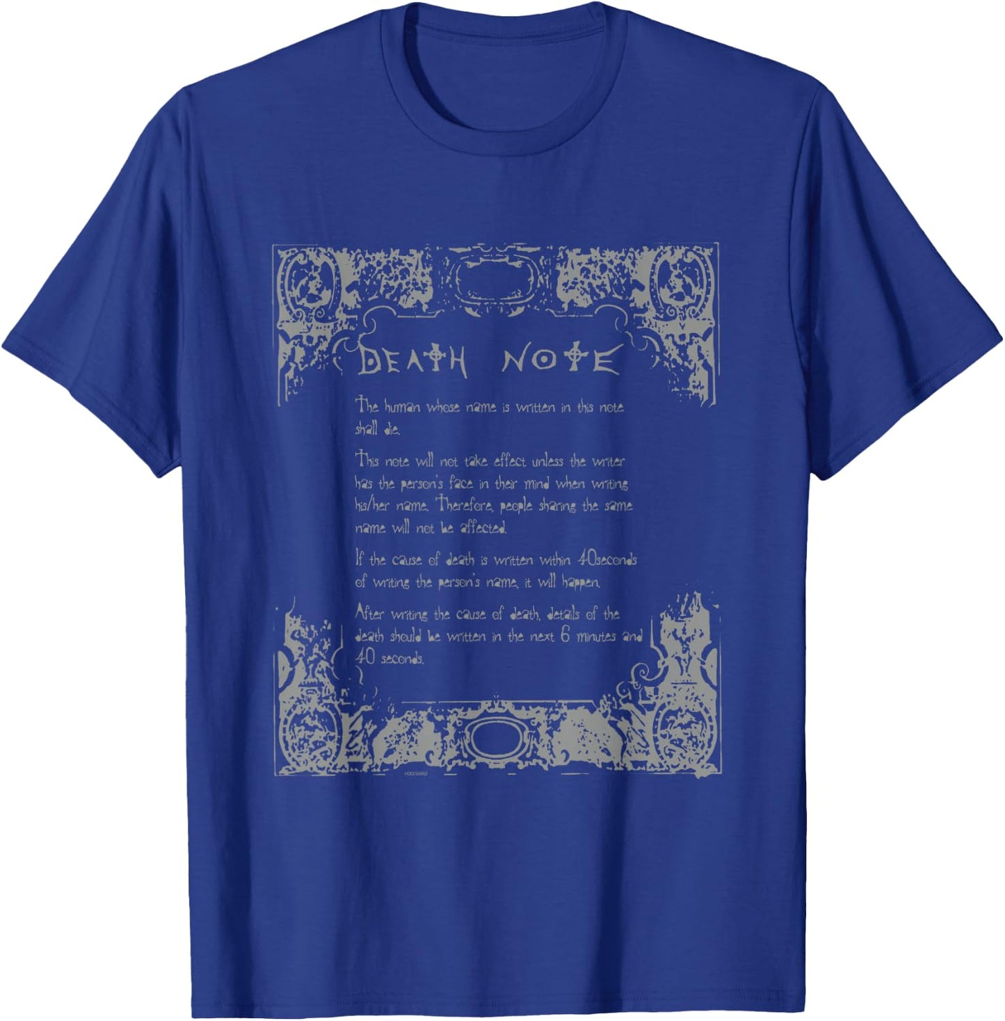 Death Note How to Use Notebook Anime T-Shirt - T-Shirt | Royal