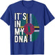 Funny it's in my DNA Dominica flag Fingerprint T-Shirt - T-Shirt | Royal
