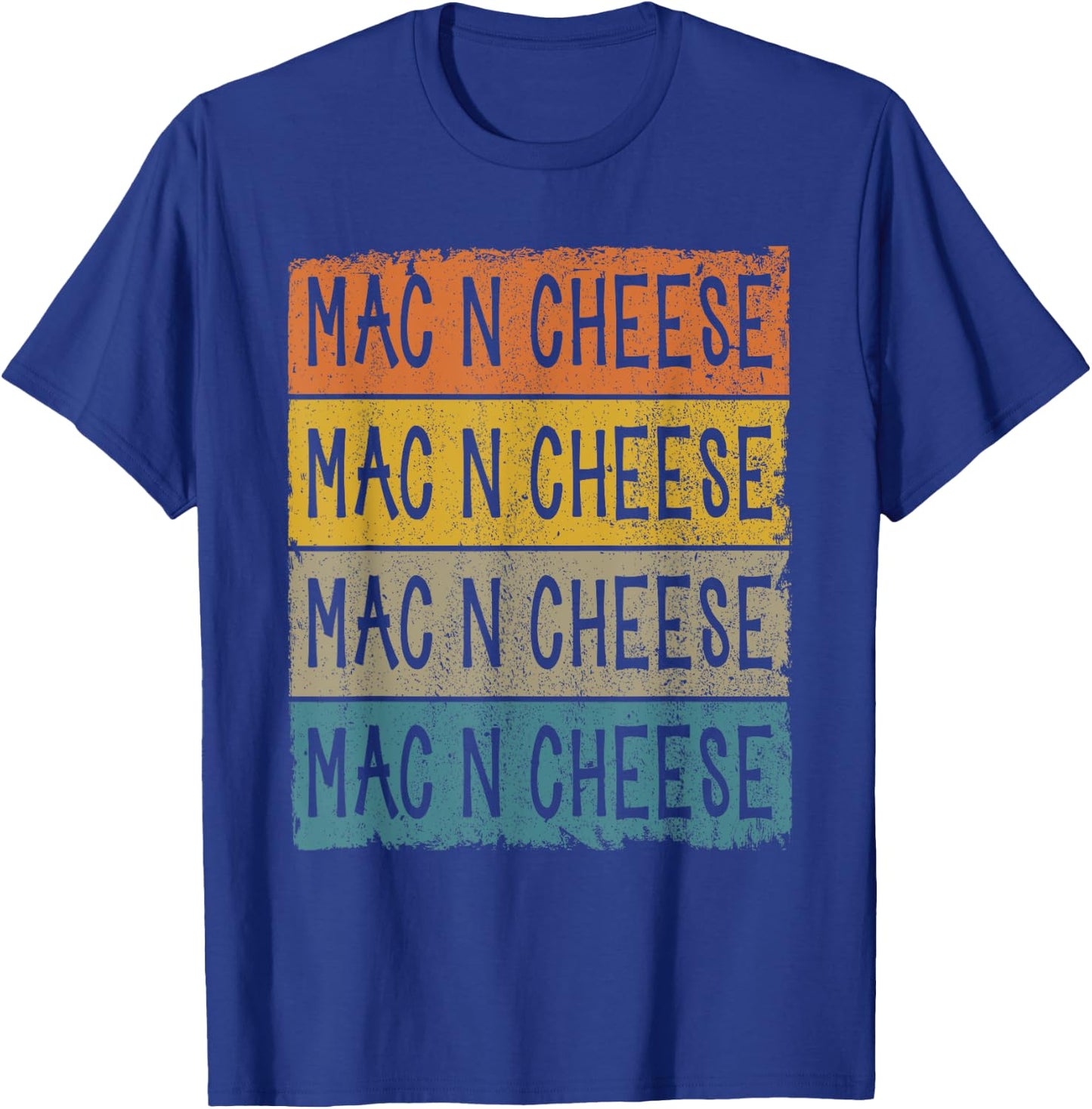 Retro Mac N Cheese Foodie Lover Macaroni And Cheese T-Shirt - T-Shirt | Royal