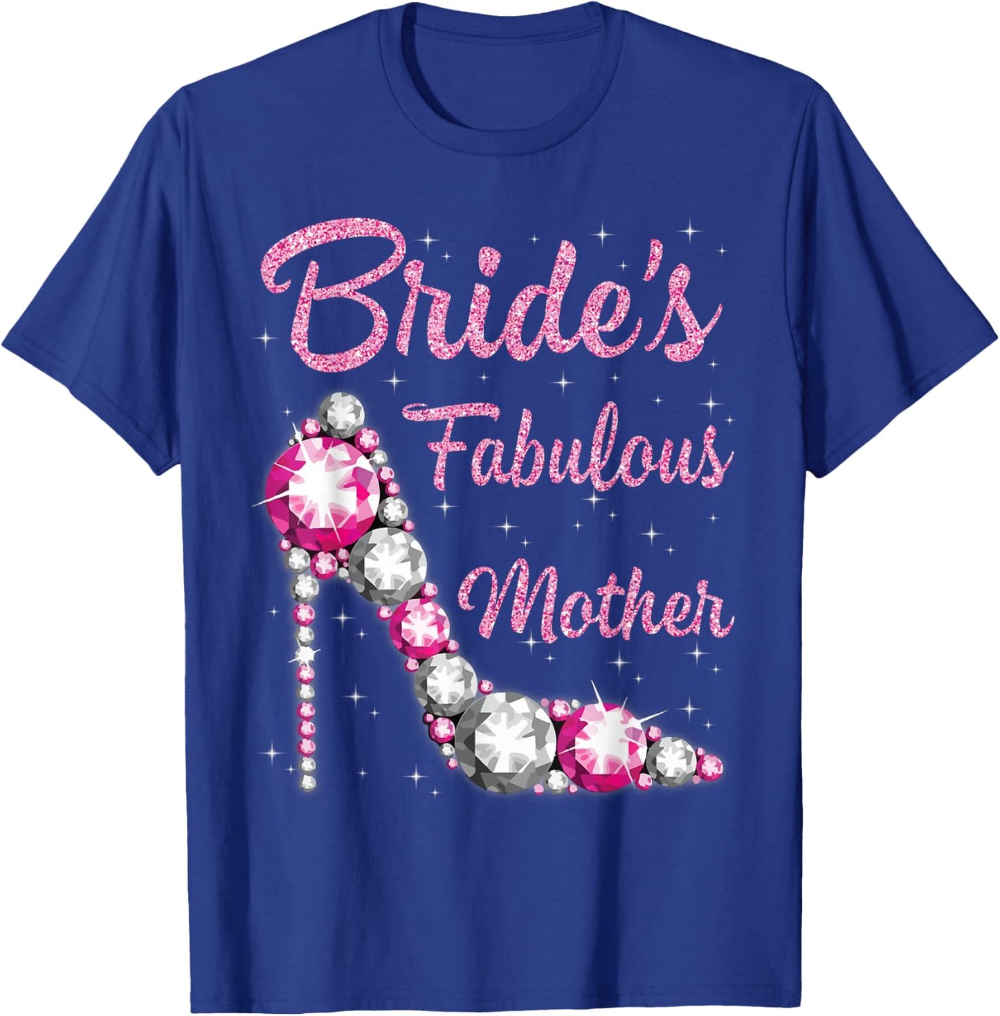 Mother's Fabulous Bride Happy Wedding Married Day Vintage T-Shirt - T-Shirt | Royal