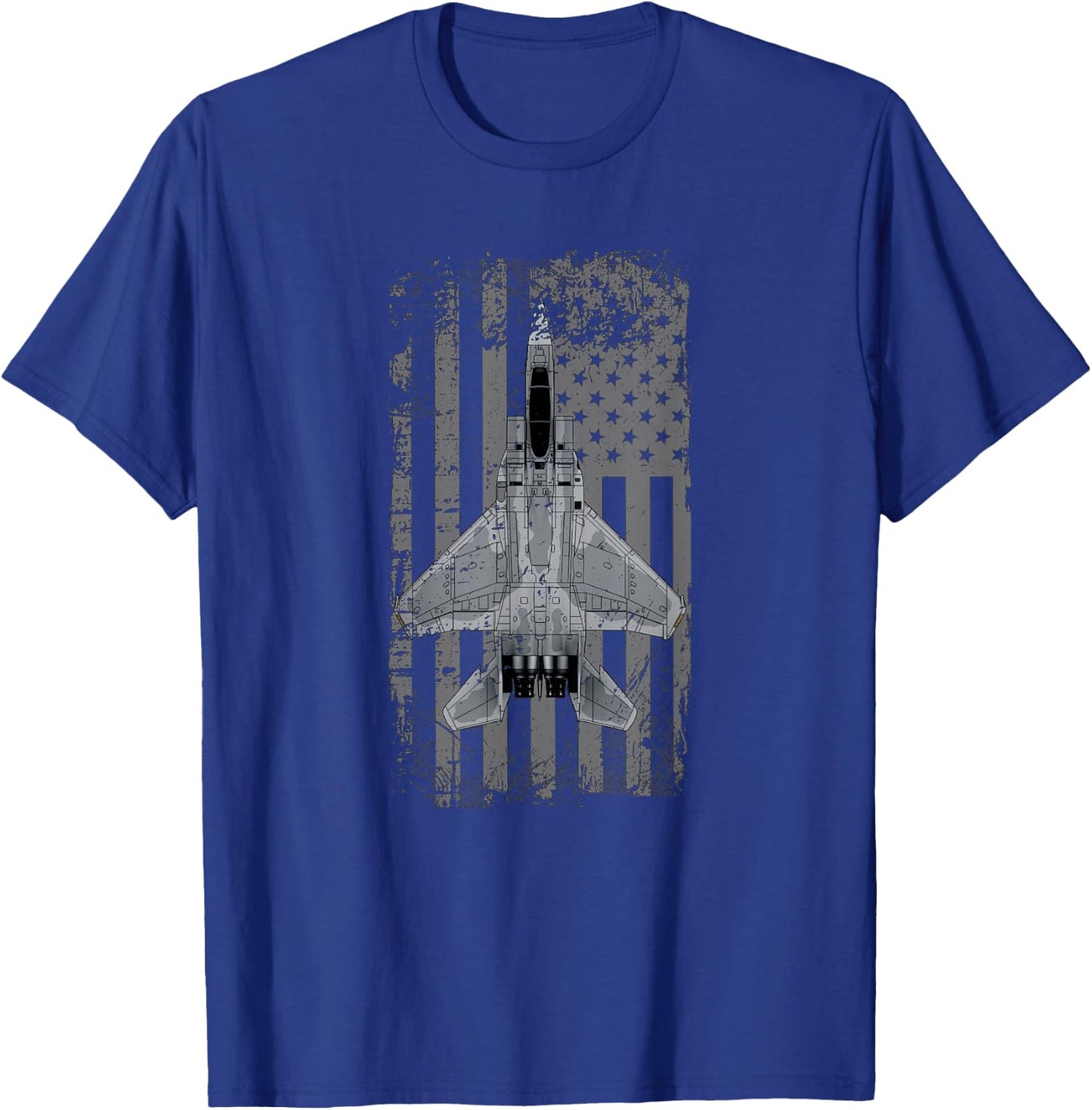 F-15 Eagle Military Pilot T-Shirt - T-Shirt | Royal