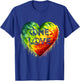 Heart Hippie Jamaica Rastafarian Pride Rasta Roots Rastafari T-Shirt - T-Shirt | Royal
