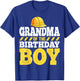 Grandma of the Birthday Boy Construction Birthday Party T-Shirt - T-Shirt | Royal