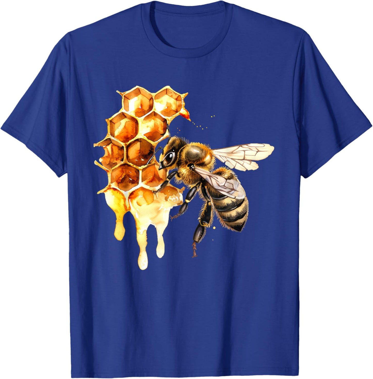 Honey Bee x Honeycomb x Honey T-Shirt - T-Shirt | Royal