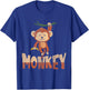 Cute Monkey T-Shirt - T-Shirt | Royal