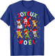 Joyeux Noel Merry Christmas French Squad Santa Elf Dab T-Shirt - T-Shirt | Royal