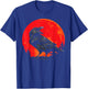 Red Moon Black Crow Gothic Animal Bird Spooky Forest Raven T-Shirt - T-Shirt | Royal