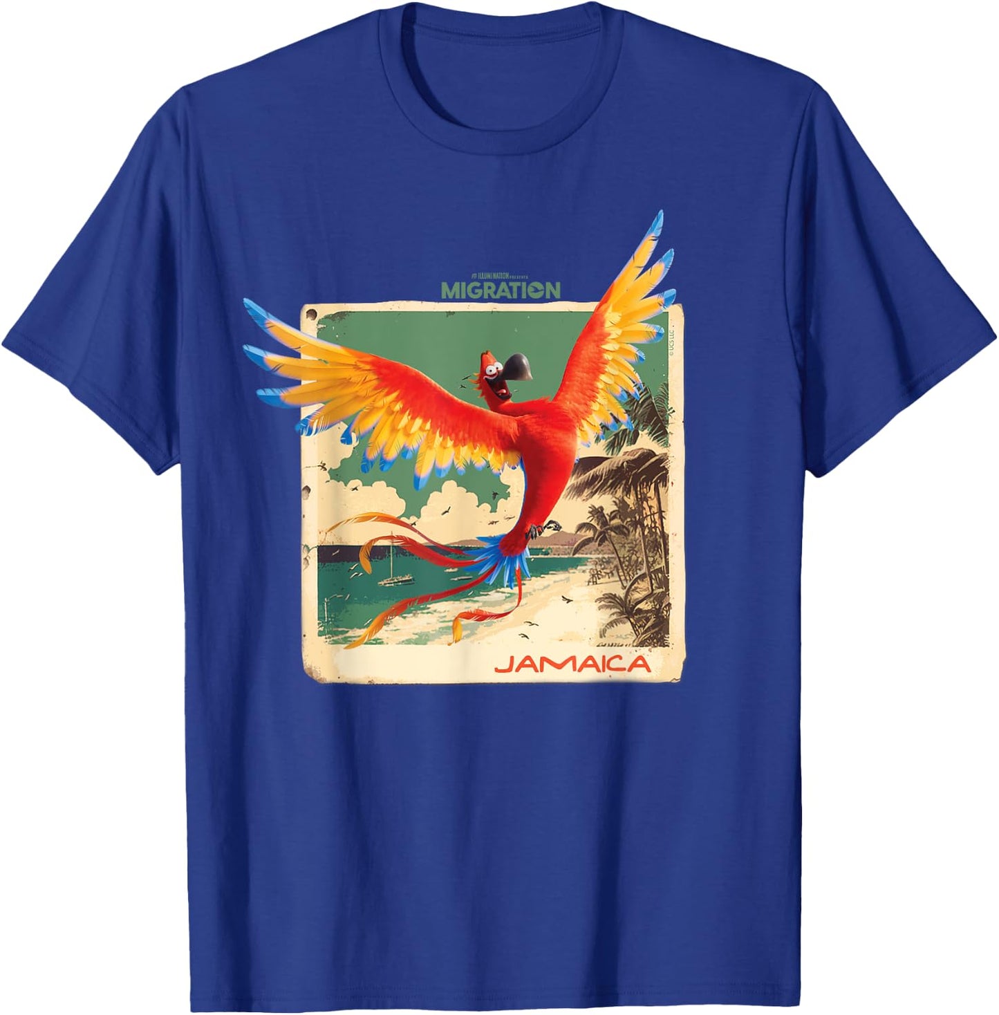 Migration Jamaica Parrot T-Shirt - T-Shirt | Royal