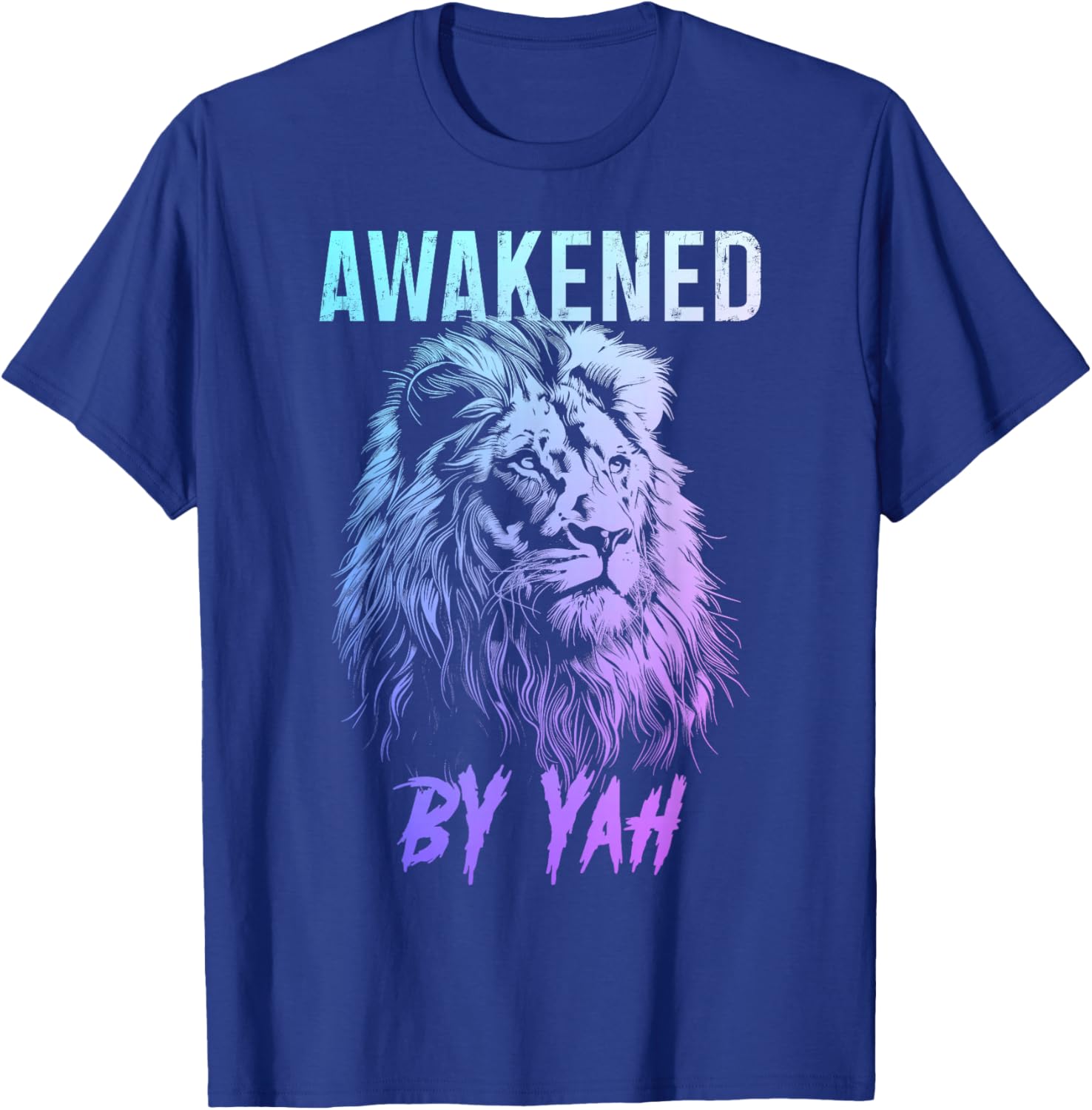Hebrew Israelite Awakened By Yah Lion Of Judah Jewish Yahweh T-Shirt - T-Shirt | Royal