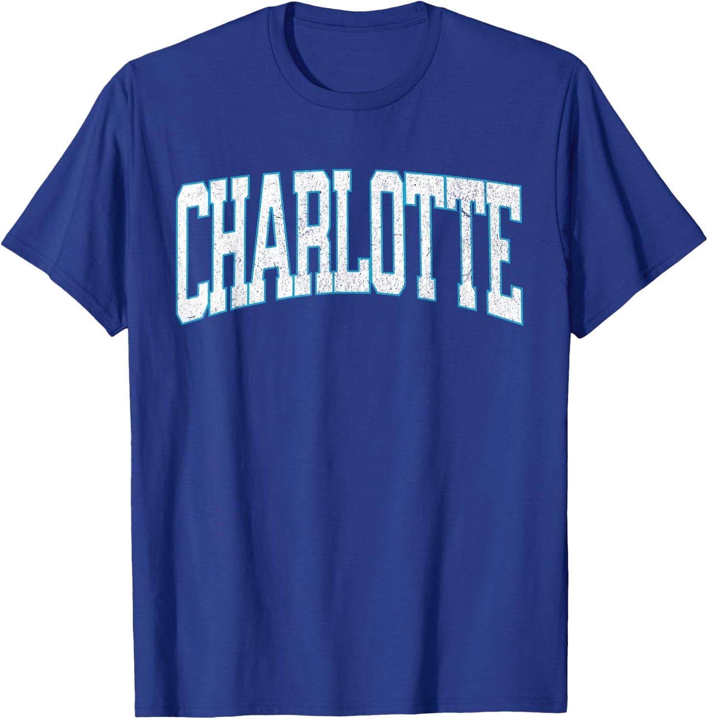 Charlotte Soccer Vintage City T-Shirt - T-Shirt | Royal
