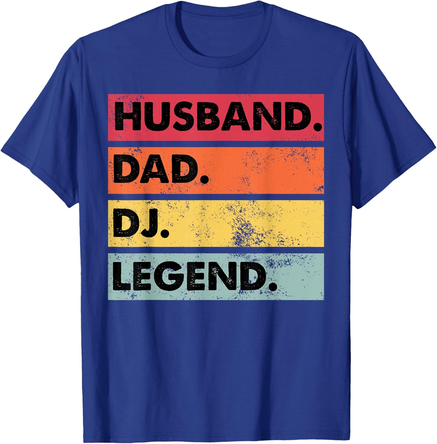 Husband Dad DJ Legend Funny DJ Disc Jockey Music Player Small T-Shirt - T-Shirt | Royal