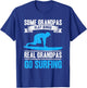 Surf Grandpa Go Surfing Grandfather Surfboarder Old Surfer T-Shirt - T-Shirt | Royal
