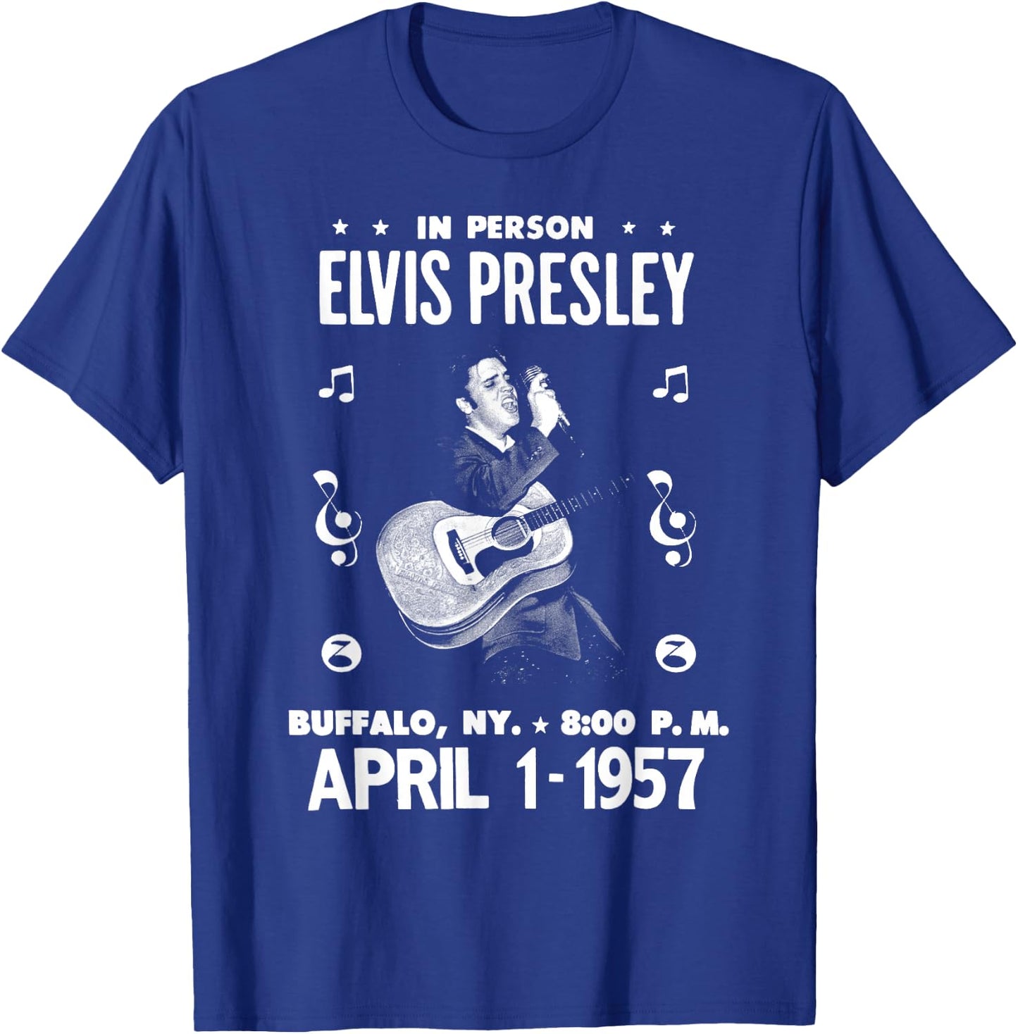 Elvis Presley Official Gig Poster Small T-Shirt - T-Shirt | Royal
