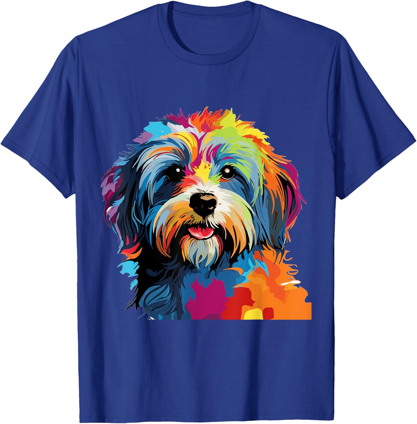 Havanese Dog Breed Pet Cute Colorful Pop Art Graphic T-Shirt - T-Shirt | Royal