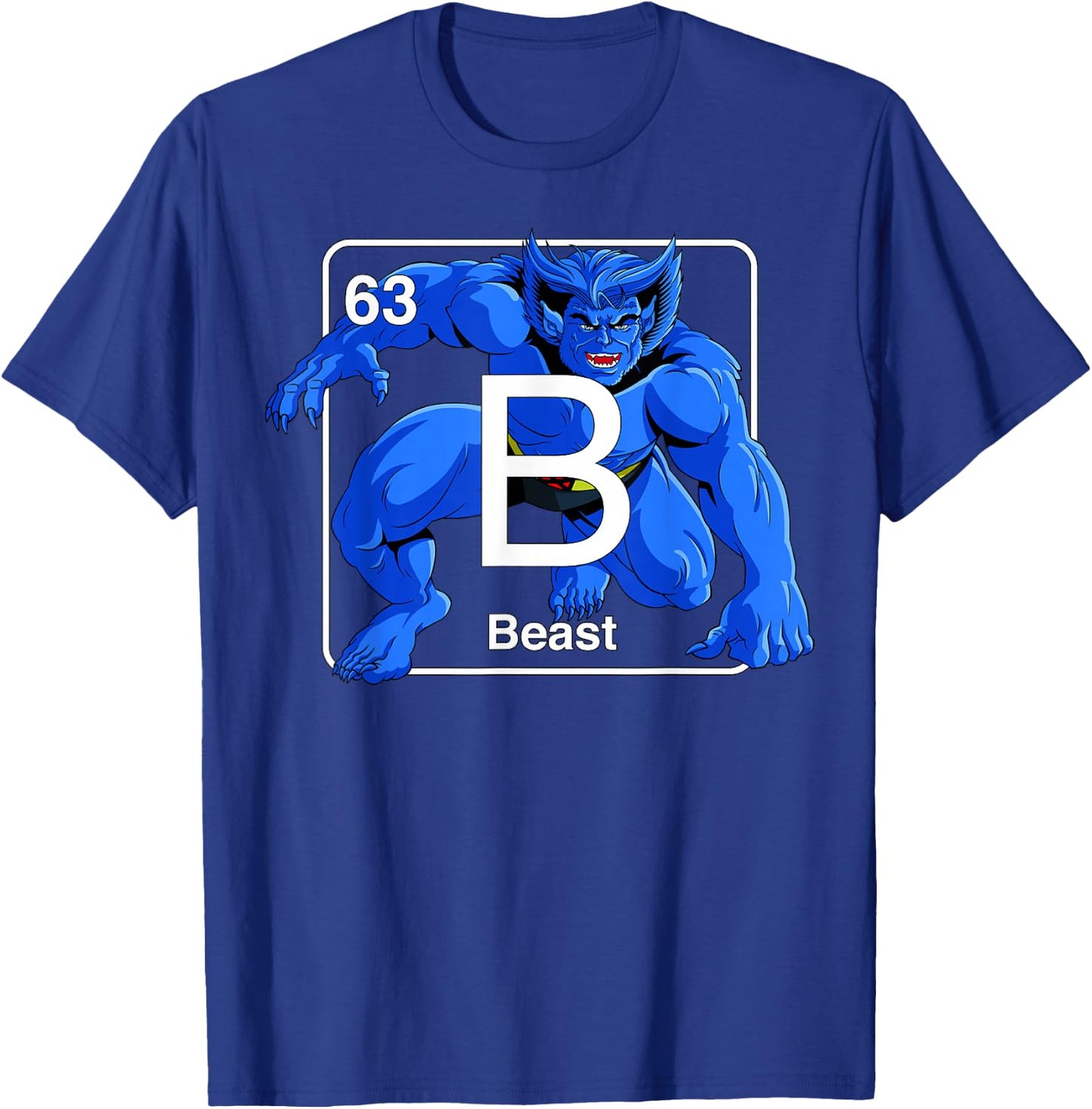 Marvel X-Men Beast Element T-Shirt - T-Shirt | Royal