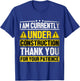 I Am Currently Under Construction Fitness Gym Workout T-Shirt - T-Shirt | Royal