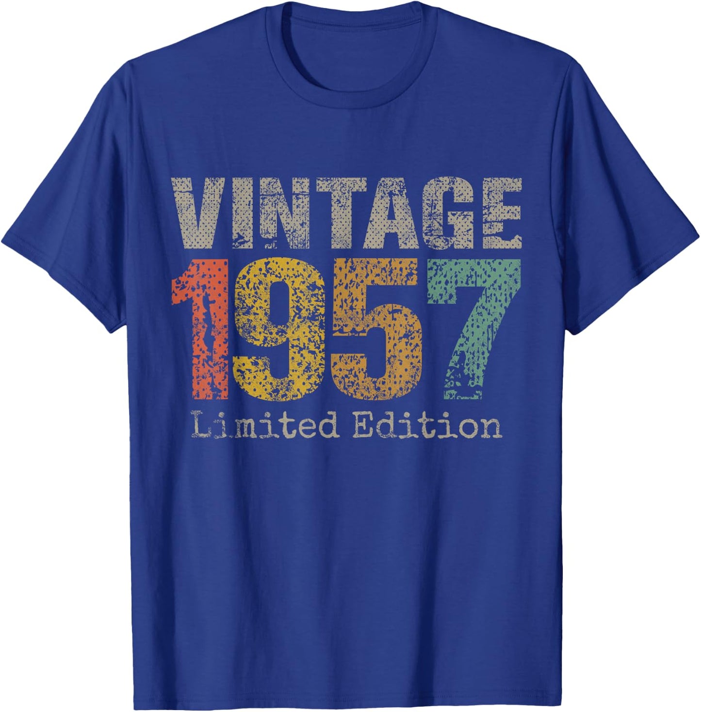Vintage 1957 Limited Edition 68th Birthday Gifts 68 Year Old T-Shirt - T-Shirt | Royal