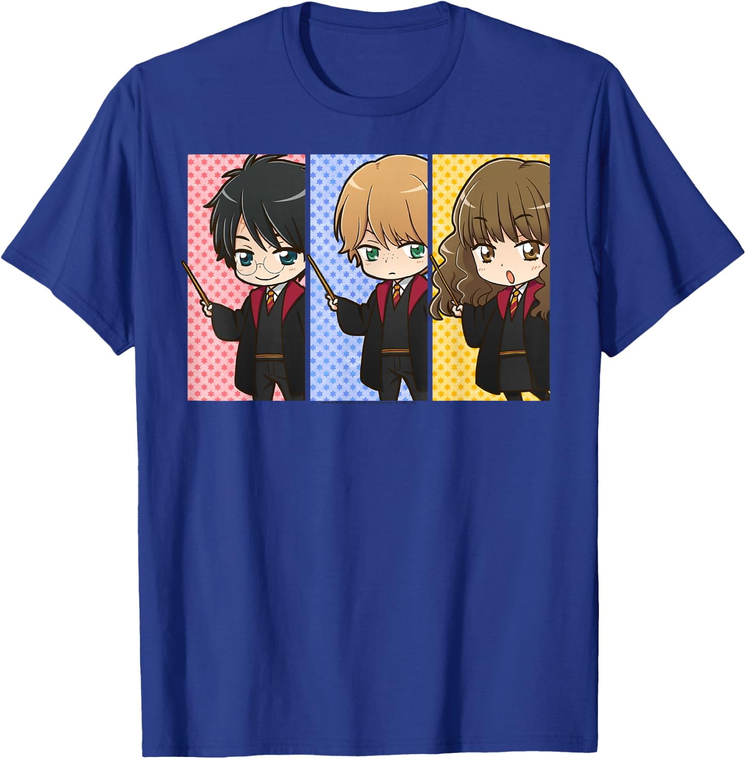 Harry Potter Anime Modern - Black, Small, -Adults, , Short Sleeve, Classic Fit, Cotton 100% T-Shirt - T-Shirt | Royal