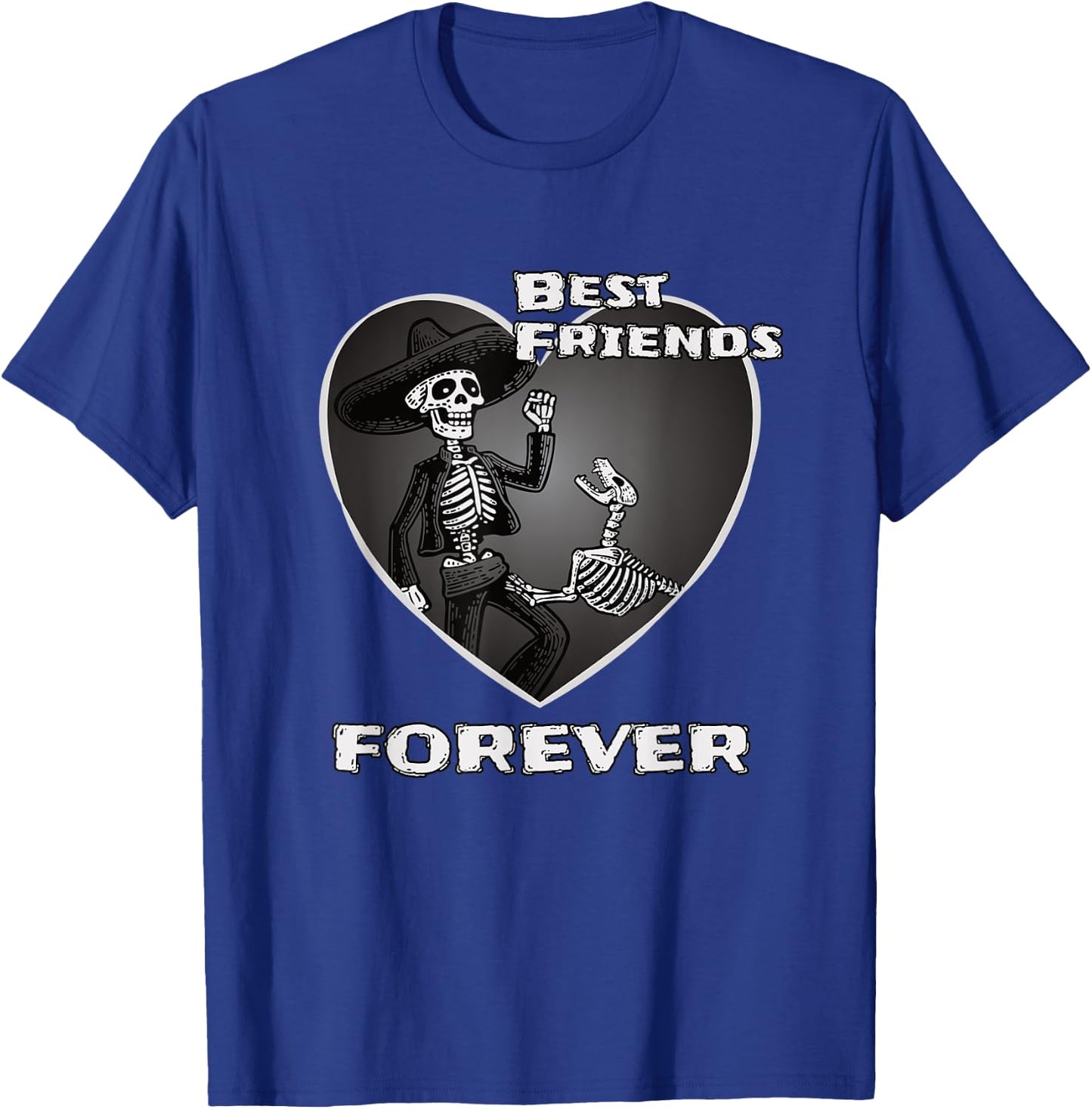 Best Friends Forever Skeleton Dog Women T-Shirt - T-Shirt | Royal