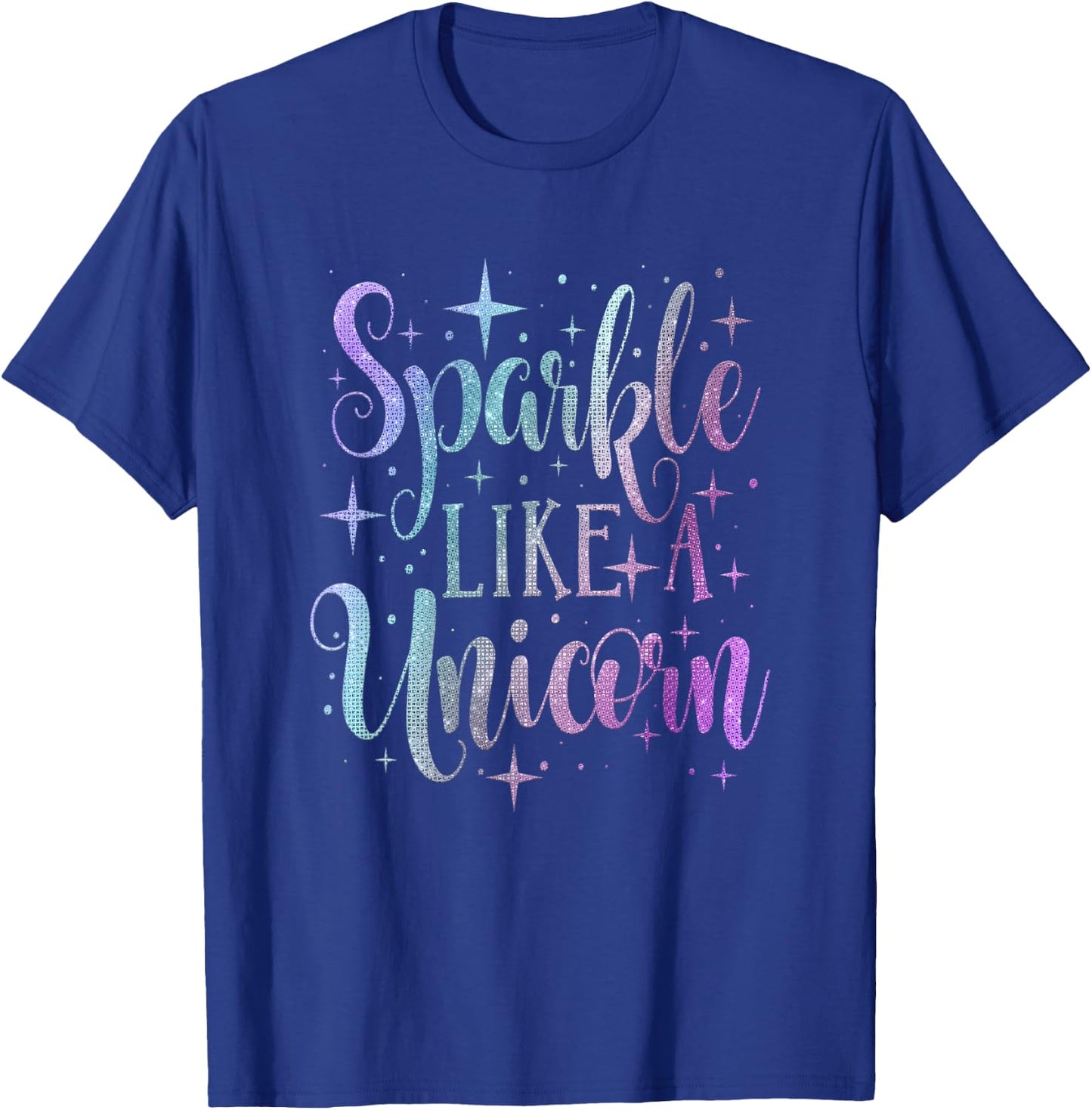 Sparkle Like A Unicorn Shirt Girls Purple Teal Blush Ombre T-Shirt - T-Shirt | Royal
