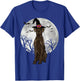 Scary Black Great Dane Dog Witch Hat Halloween Women T-Shirt - T-Shirt | Royal