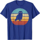 Owl Retro Vintage 60s 70s Sunset Bird T-Shirt - T-Shirt | Royal