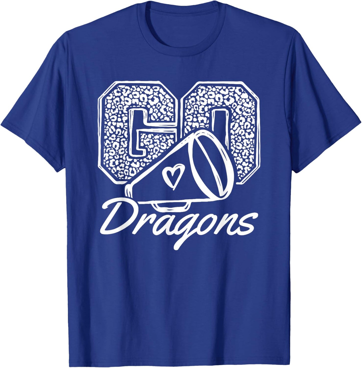 Go Cheer Dragons Sports Name Gifts Men Women Boy Girl T-Shirt - T-Shirt | Royal