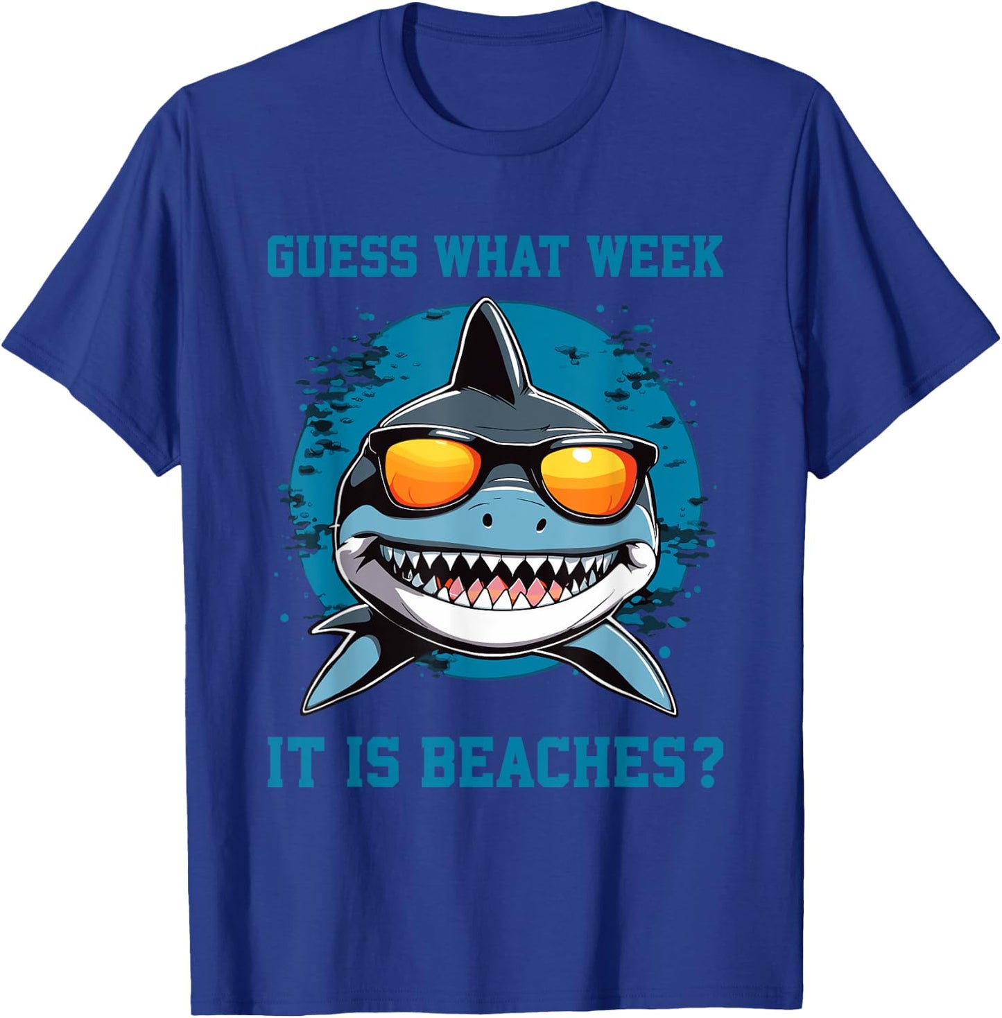 Guess What Week It Is Beaches - Funny Friday Shark Summer T-Shirt - T-Shirt | Royal