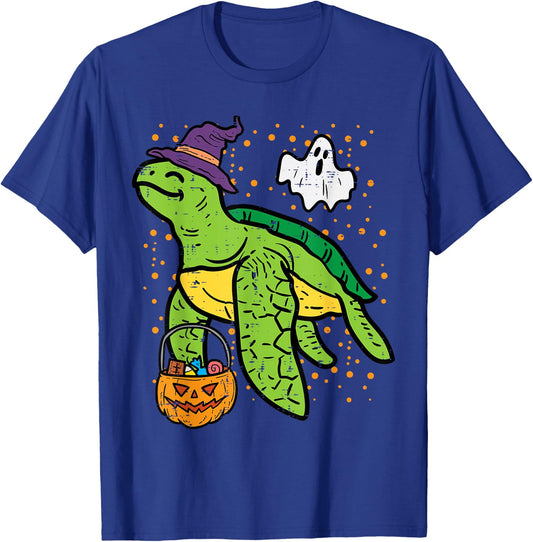 Halloween Turtle Tortoise Costume Men Women Kids Boys Girls T-Shirt - T-Shirt | Royal