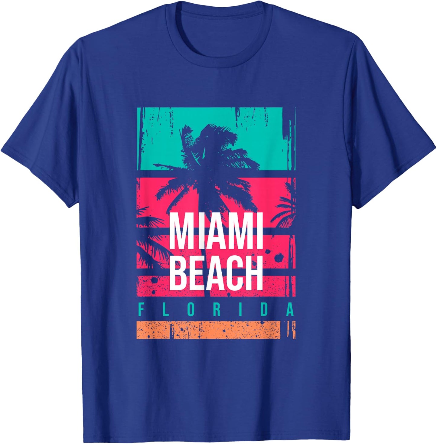 Miami Beach shirts, Miami Outfit Graphic Design Fashion T-Shirt - T-Shirt | Royal