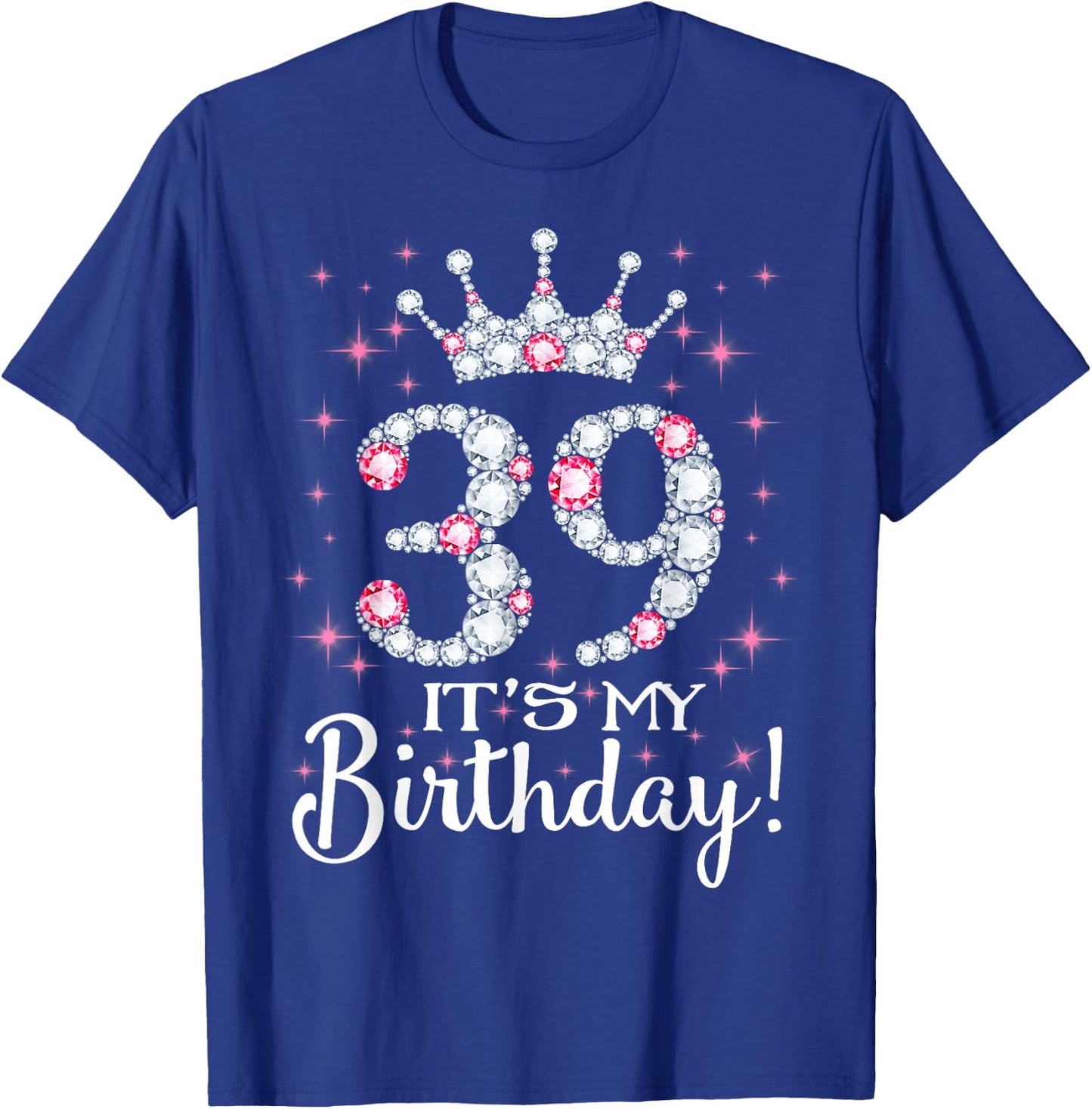 39 It's My Birthday 1982 39Th Birthday Gift T-Shirt - T-Shirt | Royal
