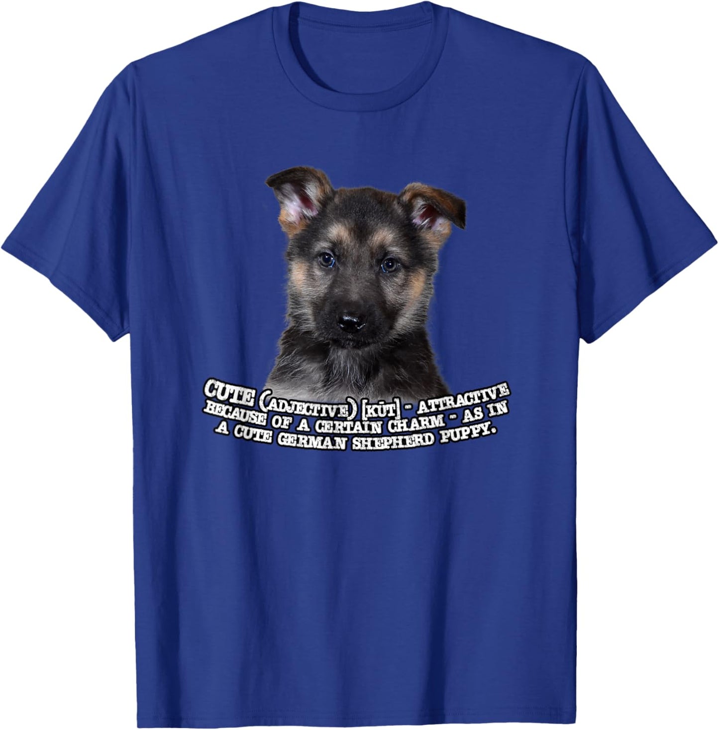 Kitana German Shepherd Puppy The Definition of Cute , Small, Black T-Shirt - T-Shirt | Royal