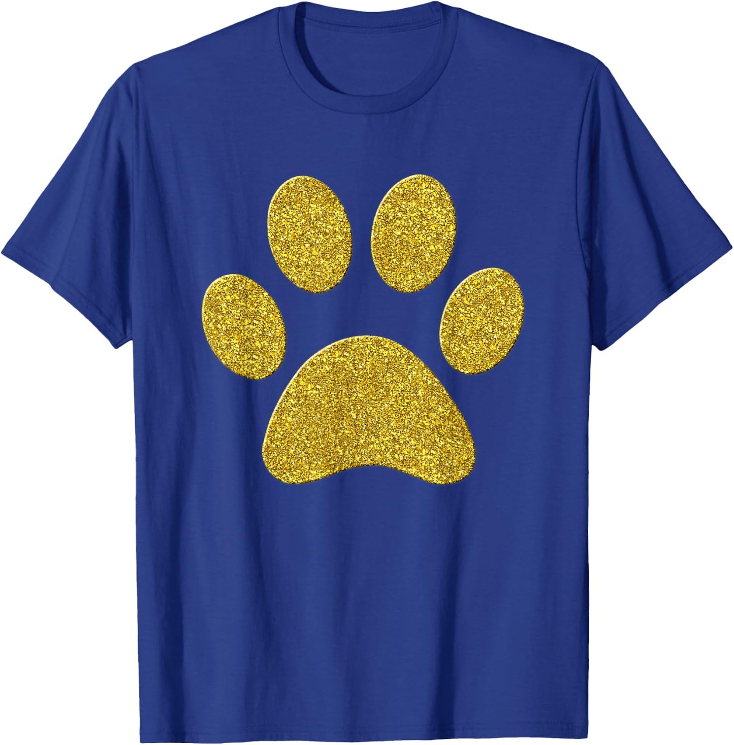 Footprint Paw Dog Golden Animal Vintage Symbol T-Shirt - T-Shirt | Royal
