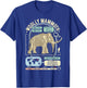 Dinosaur Facts - Woolly Mammoth Science & Anatomy Gift T-Shirt - T-Shirt | Royal
