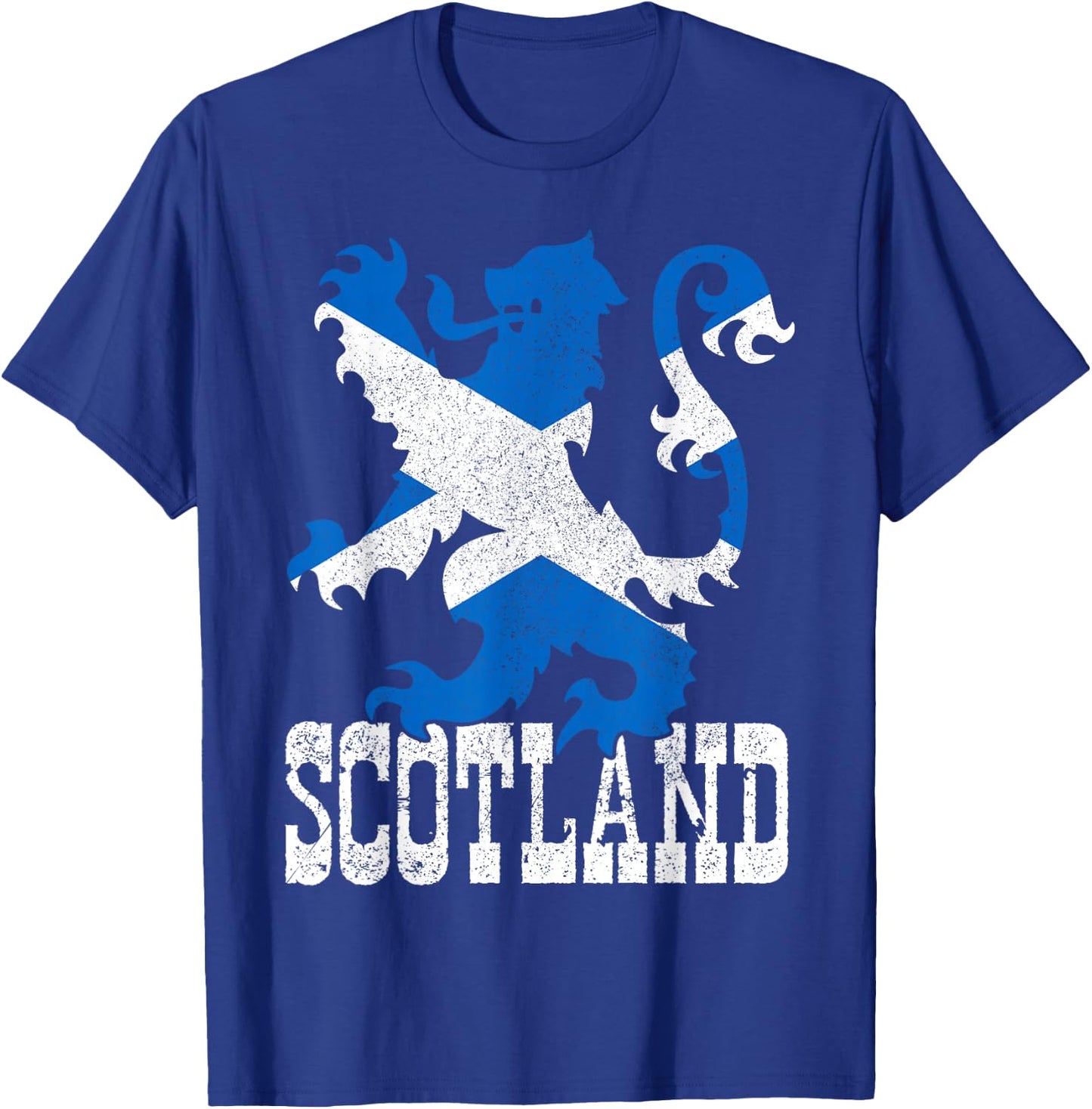 Scotland Flag Vintage Crest Lion Scottish Gift T-Shirt - T-Shirt | Royal