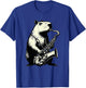 Wind Instrument Saxophonist Capybara Playing Saxophone T-Shirt - T-Shirt | Royal