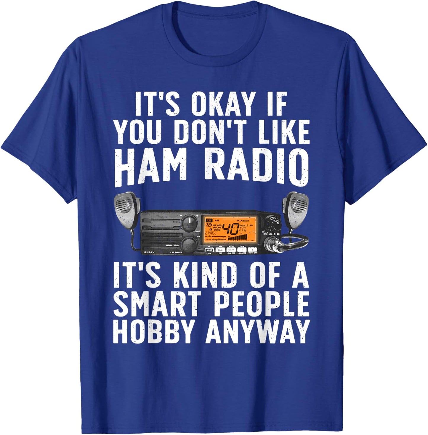 Funny Ham Radio Art Women Ham Operator Amateur Radio T-Shirt - T-Shirt | Royal