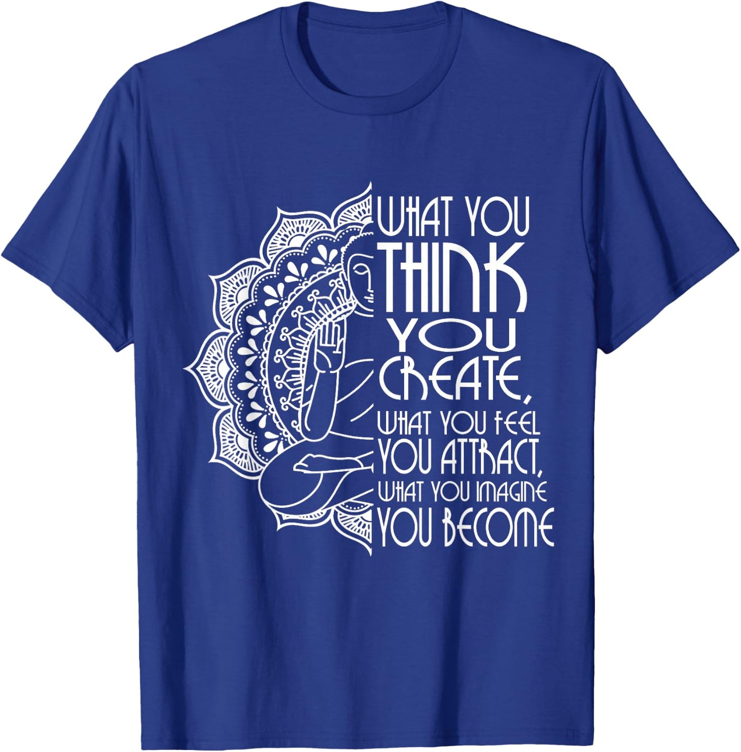 Law Of Attraction Spiritual Buddha Meditation Gifts Men Yoga T-Shirt - T-Shirt | Royal