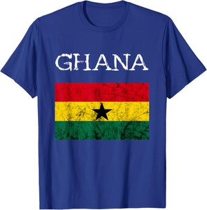 Ghana Flag Ghanaian Flag African Ghanaian Roots T-Shirt - T-Shirt | Royal