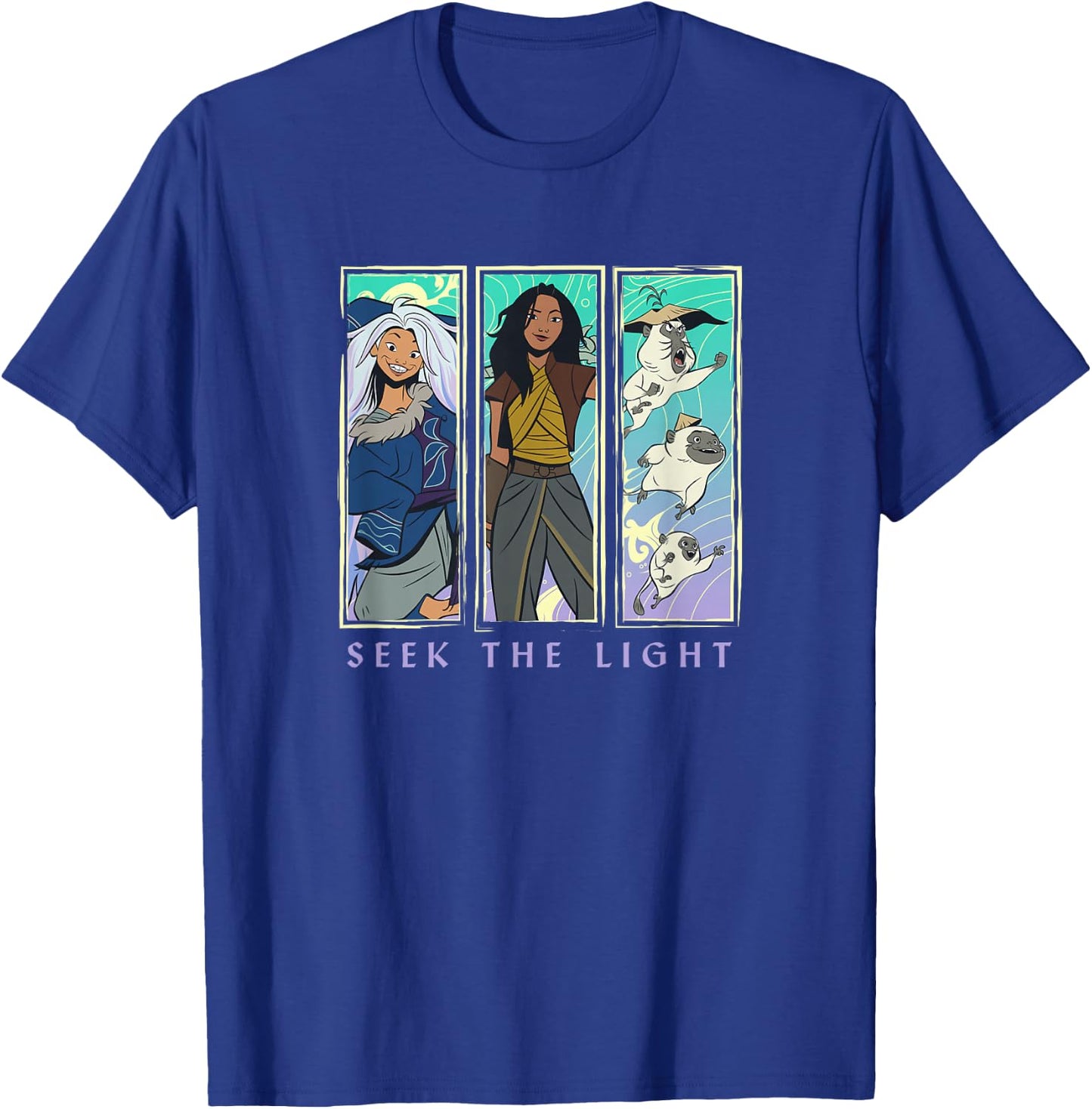 Disney Raya And The Last Dragon Seek The Light Panels T-Shirt - T-Shirt | Royal