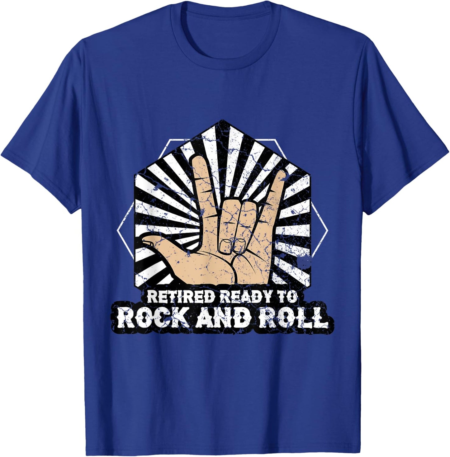 Retired Ready To Rock and Roll T-Shirt - T-Shirt | Royal