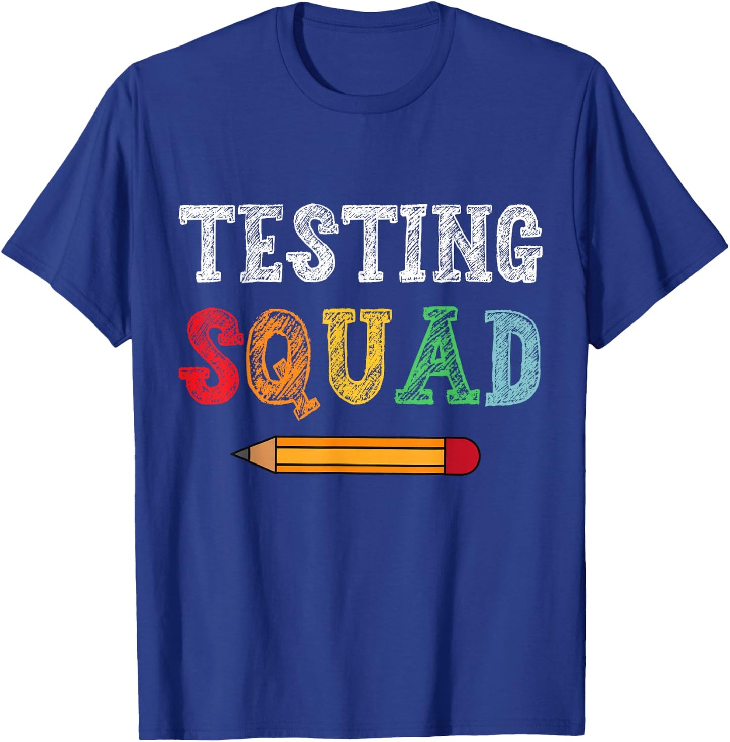 Testing Squad Costume Test Day Teacher Student Funny School T-Shirt - T-Shirt | Royal