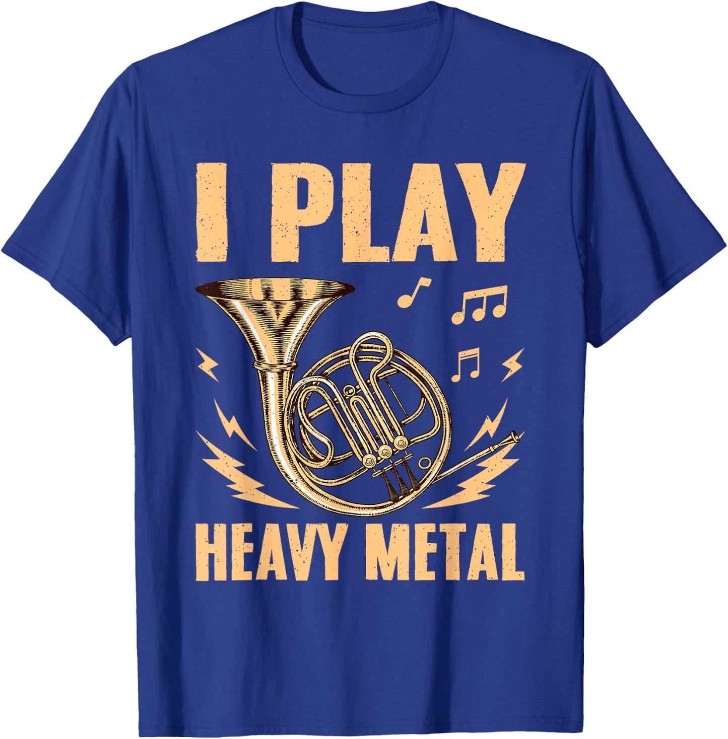 Cool French Horn Art Women Marching Band Horn Player T-Shirt - T-Shirt | Royal