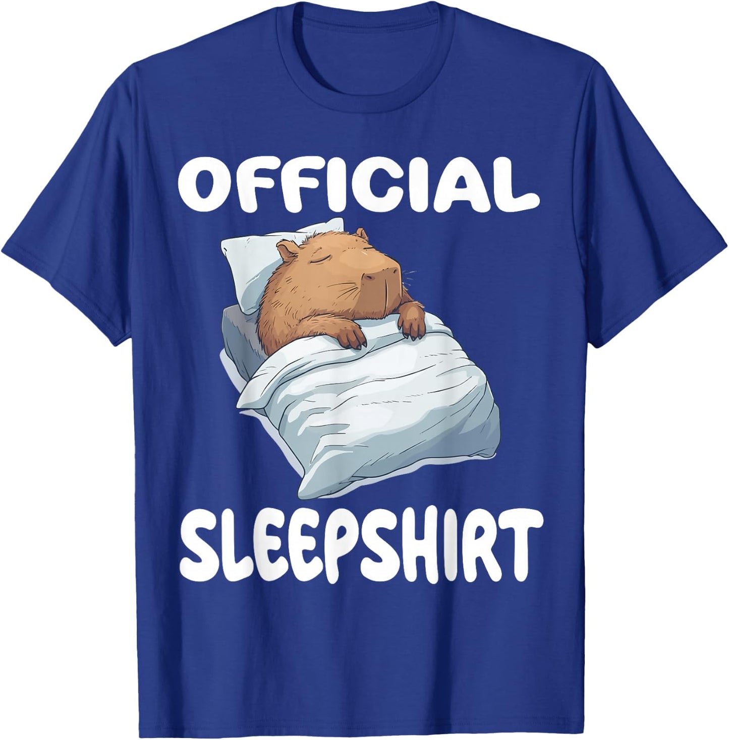 Capybara Official Sleepshirt Pajamas Nightgown T-Shirt - T-Shirt | Royal