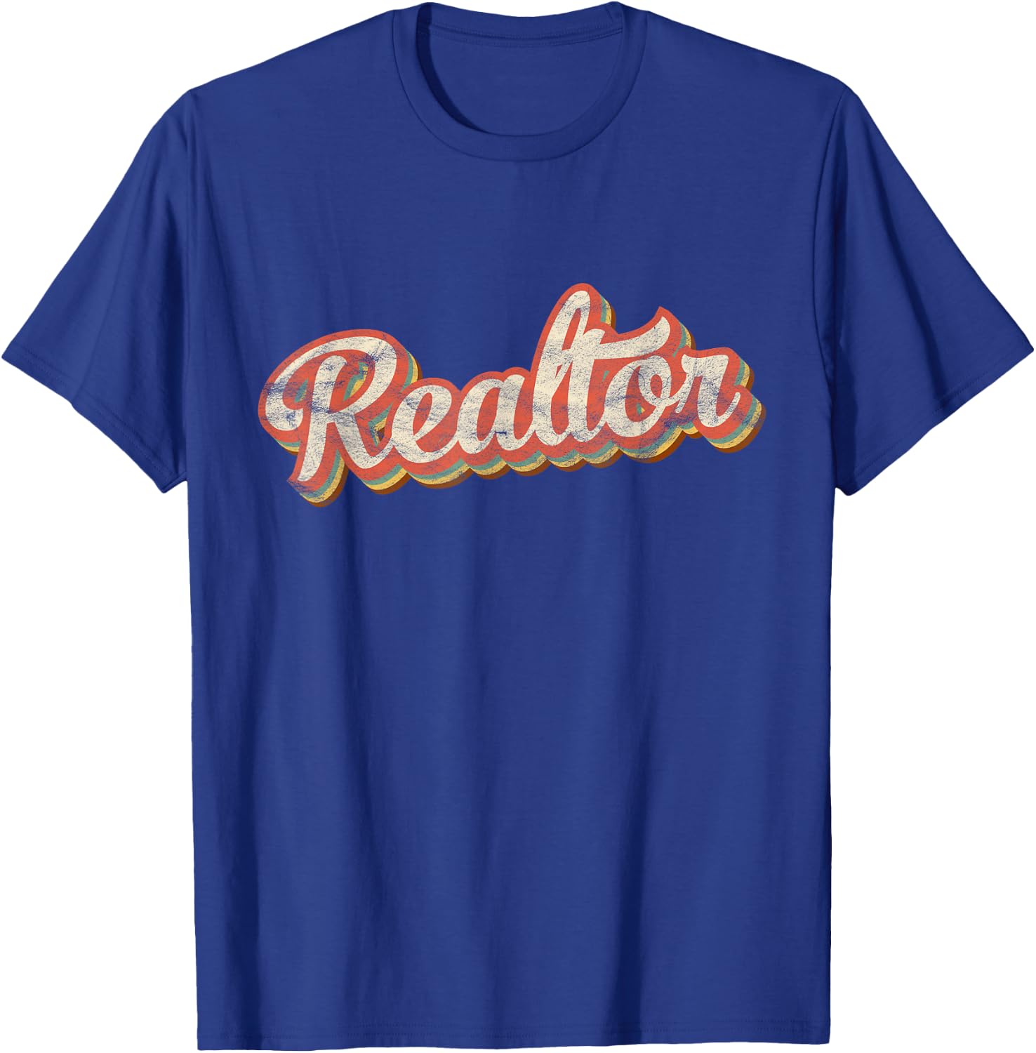 Retro Style Realtor Gift Vintage Broker Real Estate Agent T-Shirt - T-Shirt | Royal