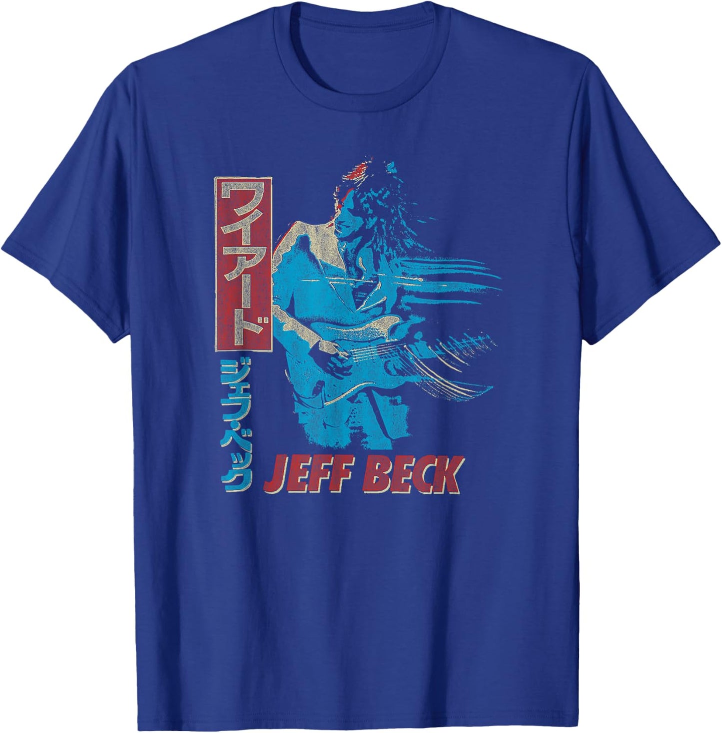 Jeff Beck - Blue Wind Japan T-Shirt - T-Shirt | Royal