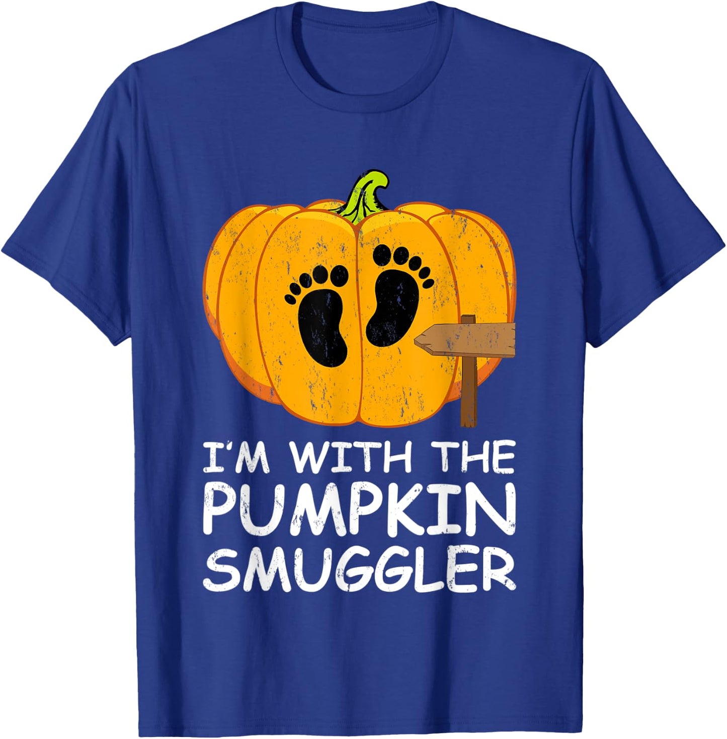 I'm With The Pumpkin Smuggler Costume Halloween T-Shirt - T-Shirt | Royal